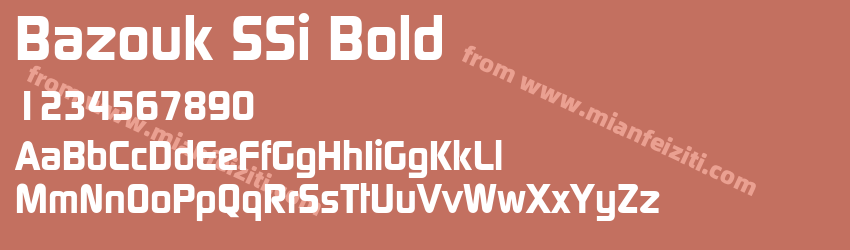 Bazouk S Si Bold预览图1