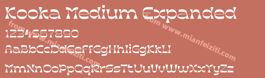 Kooka Medium Expanded预览图1
