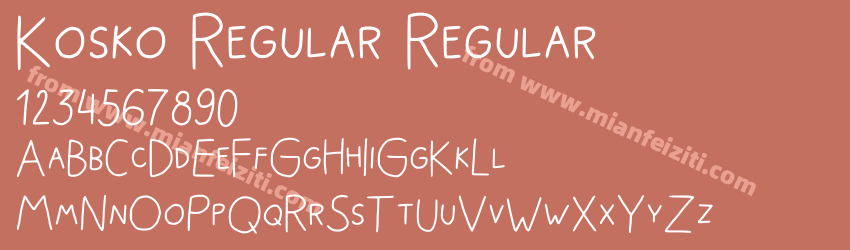 Kosko Regular Regular预览图1