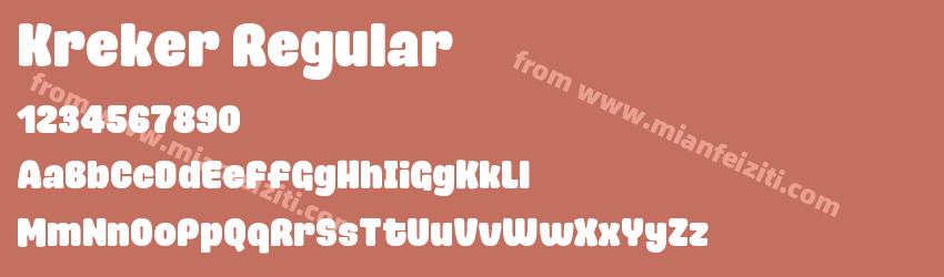 Kreker Regular预览图1