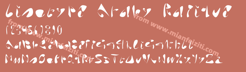 Linotype Araby Rafique预览图1