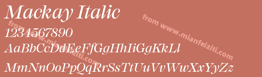 Mackay Italic预览图1