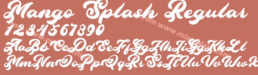 Mango Splash Regular预览图1