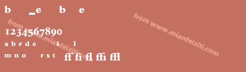 Bembo Extra Bold Expert预览图1