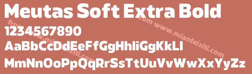 Meutas Soft Extra Bold预览图1
