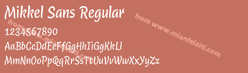 Mikkel Sans Regular预览图1