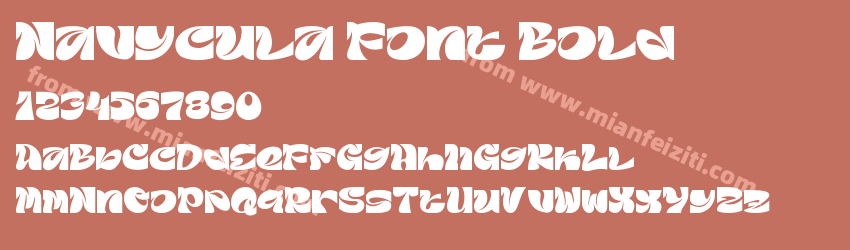 Navycula Font Bold预览图1