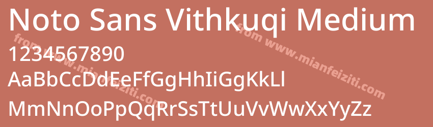 Noto Sans Vithkuqi Medium预览图1