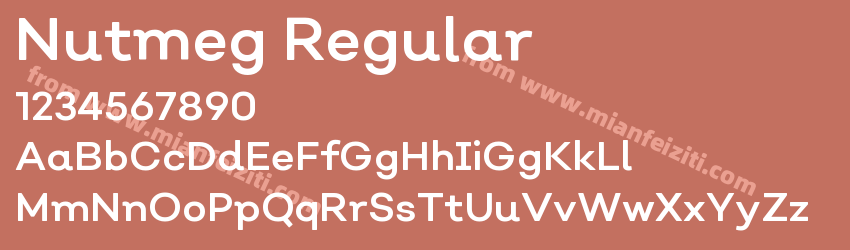 Nutmeg Regular预览图1
