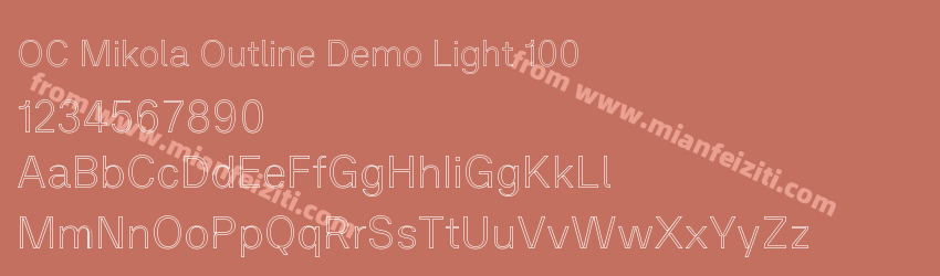 OC Mikola Outline Demo Light 100预览图1