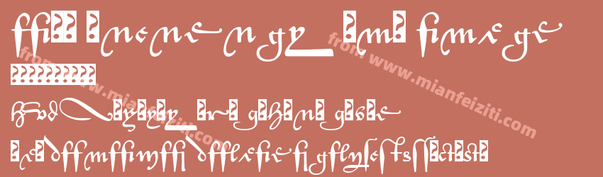 P22 Civilite No9 Sorts预览图1