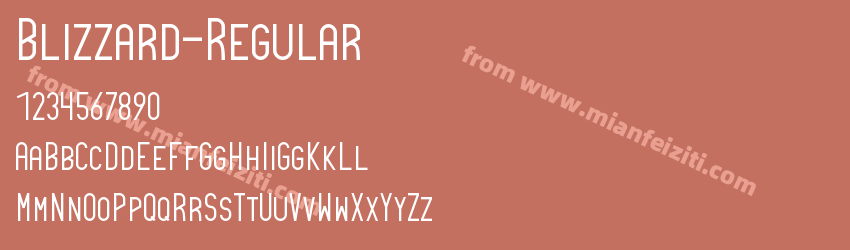 Blizzard Regular预览图1