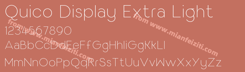 Quico Display Extra Light预览图1