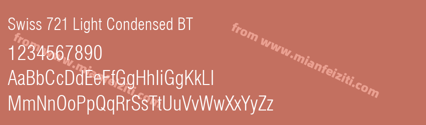 Swiss 721 Light Condensed BT预览图1