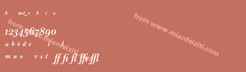 BulmerMT Semibold Ital Expert预览图1