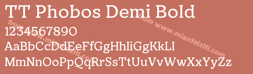 TT Phobos Demi Bold预览图1