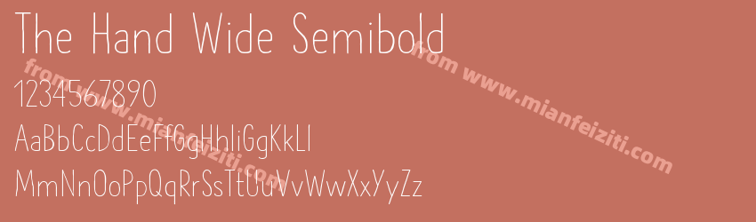 The Hand Wide Semibold预览图1
