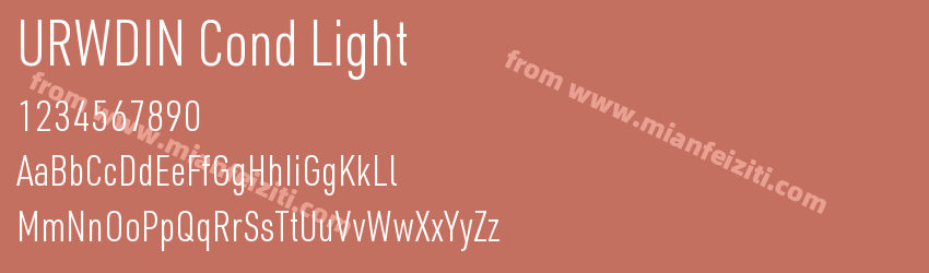 URWDIN Cond Light预览图1