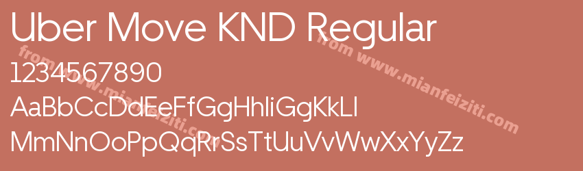Uber Move KND Regular预览图1