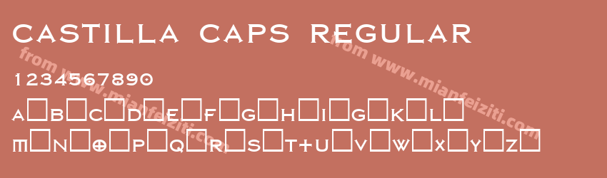 CASTILLA CAPS REGULAR预览图1
