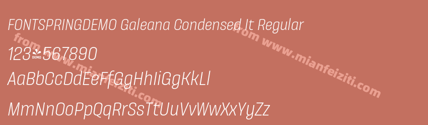 FSP DEMO Galeana Condensed It Regular预览图1