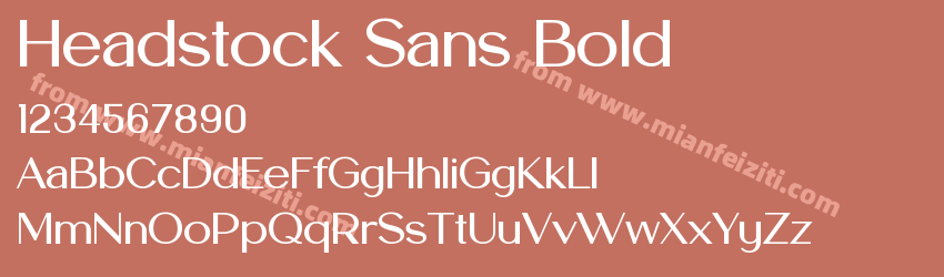 Headstock Sans Bold预览图1