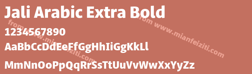 Jali Arabic Extra Bold预览图1