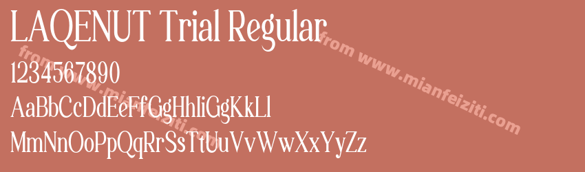 LAQENUT Trial Regular预览图1