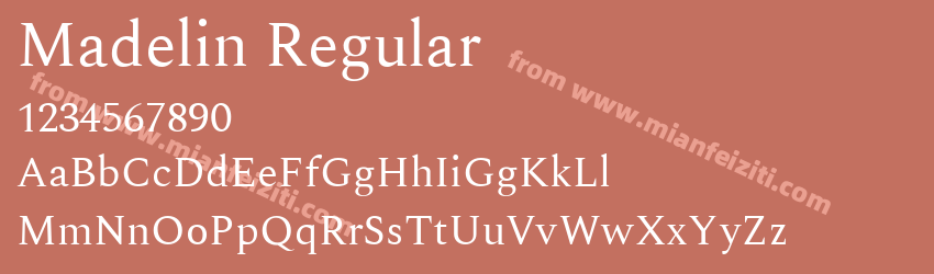 Madelin Regular预览图1
