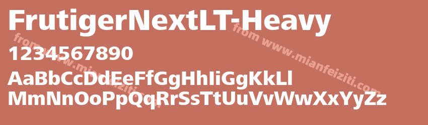 Frutiger NextLT Heavy预览图1
