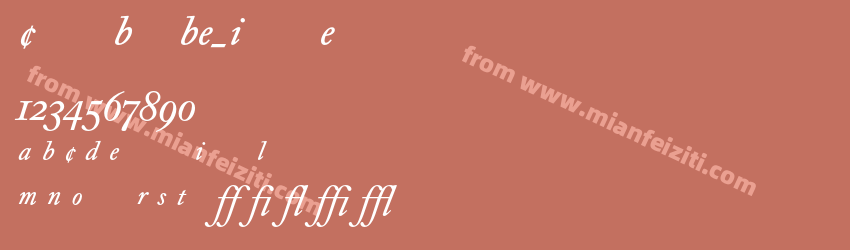 Caslon BookBE Italic Exp预览图1