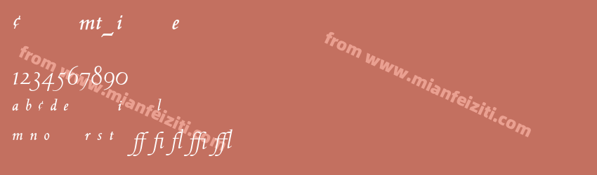 CentaurMT Italic Expert预览图1