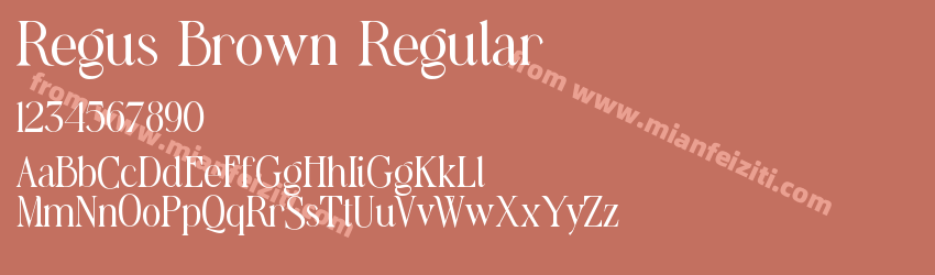 Regus Brown Regular预览图1