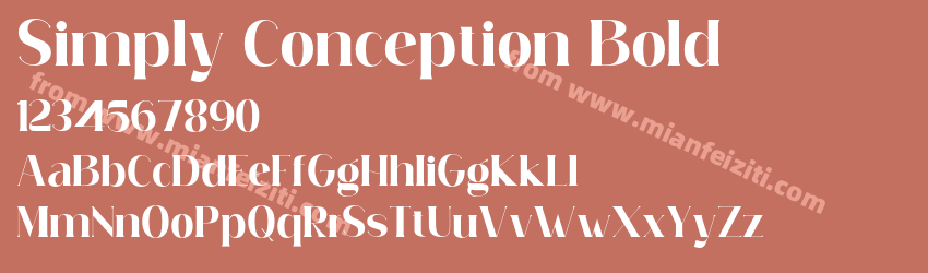 Simply Conception Bold预览图1