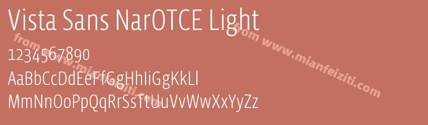 Vista Sans NarOTCE Light预览图1