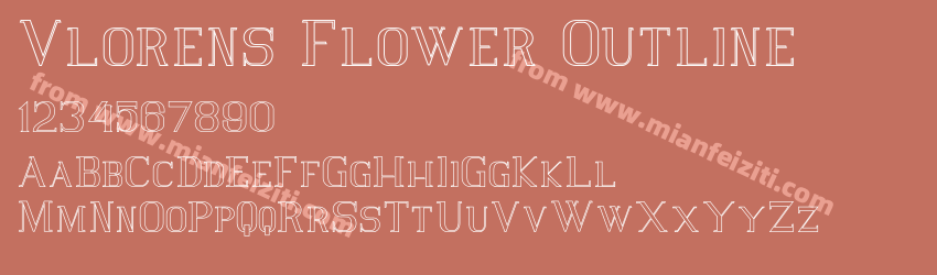 Vlorens Flower Outline预览图1