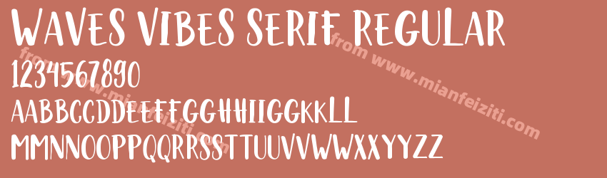 Waves Vibes Serif Regular预览图1