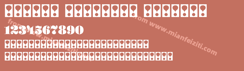 Worthe Numerals Regular预览图1