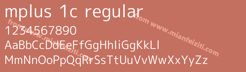 mplus 1c regular预览图1