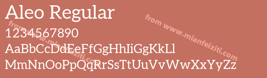 Aleo Regular预览图1