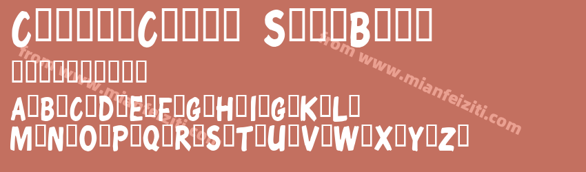 Chunky Comix Semibold预览图1