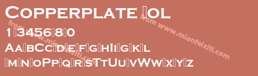 Copperplate Bol预览图1