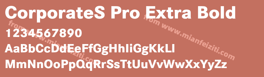 CorporateS Pro Extra Bold预览图1