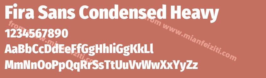 Fira Sans Condensed Heavy预览图1