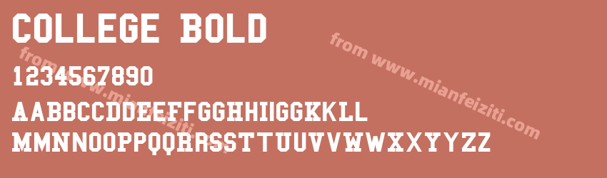 College Bold预览图1