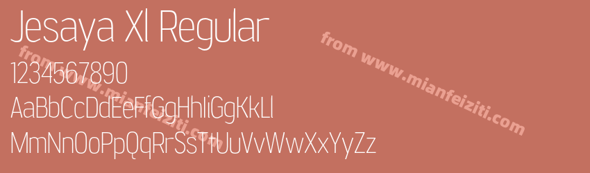 Jesaya Xl Regular预览图1