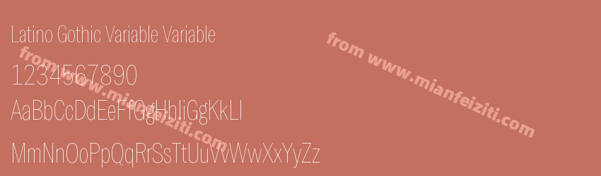 Latino Gothic Variable Variable预览图1