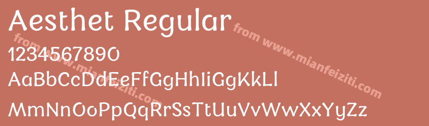 Aesthet Regular预览图1