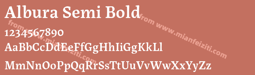 Albura Semi Bold预览图1