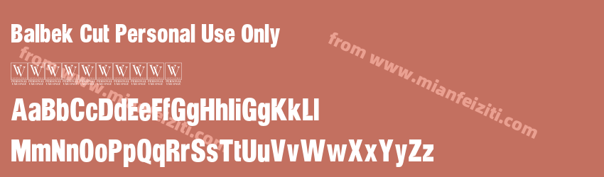 Balbek Cut Personal Use Only预览图1